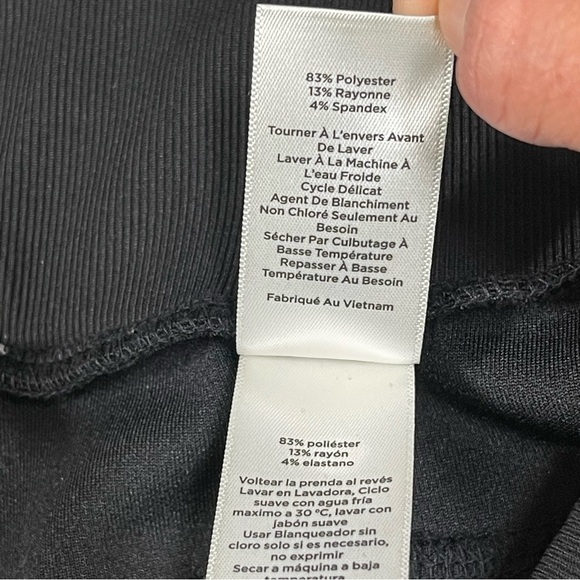 T by Talbots AIRKNIT STRETCH WIDE LEG PANTS Size XL Black - Picture 7 of 9